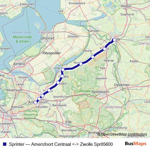 Sprinter rail Line Map