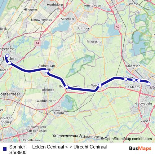 Sprinter rail Line Map