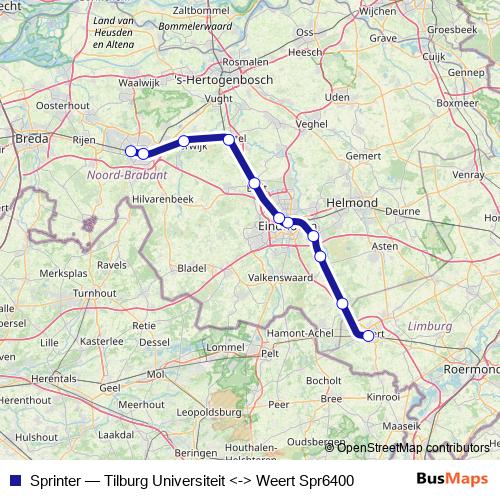 Sprinter rail Line Map