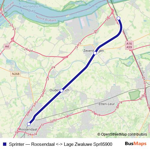 Sprinter rail Line Map