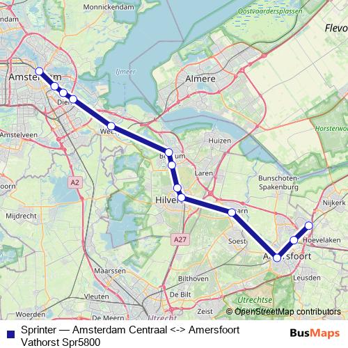 Sprinter rail Line Map