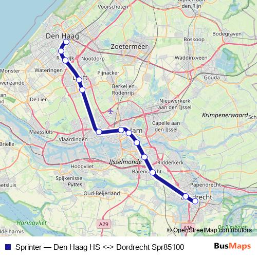 Sprinter rail Line Map