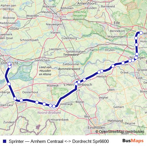 Sprinter rail Line Map