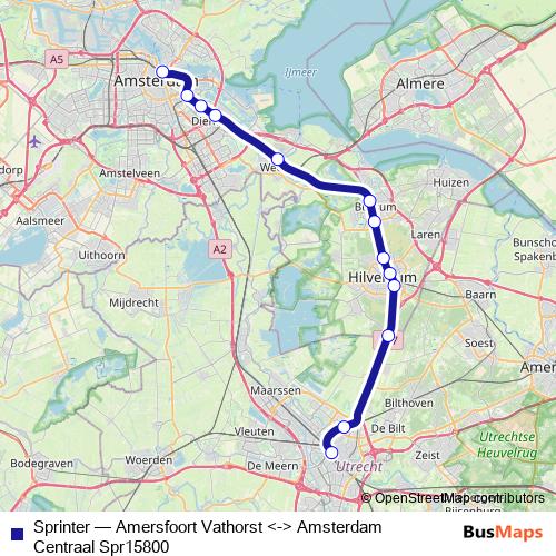 Sprinter rail Line Map