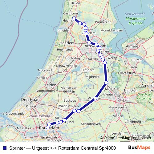 Sprinter rail Line Map