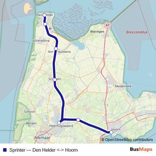Sprinter rail Line Map