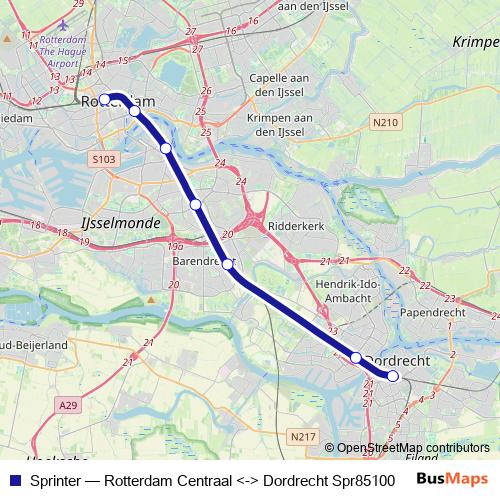 Sprinter rail Line Map