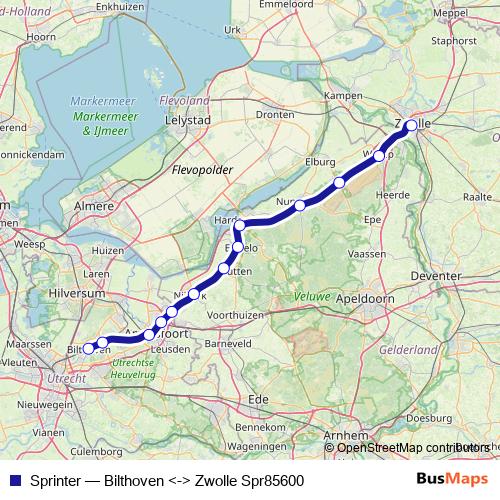 Sprinter rail Line Map