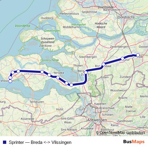 Sprinter rail Line Map