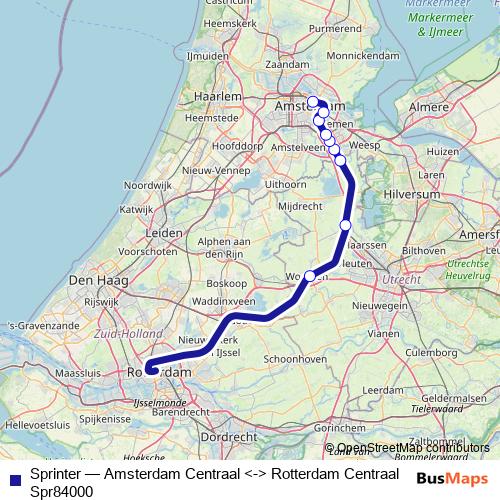 Sprinter rail Line Map