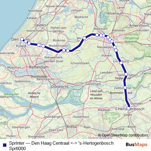 Sprinter rail Line Map