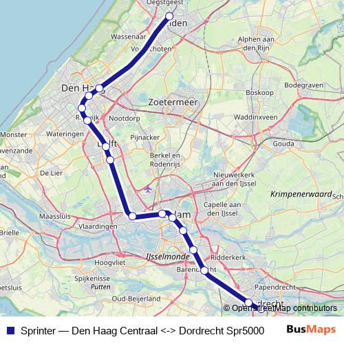 Sprinter rail Line Map