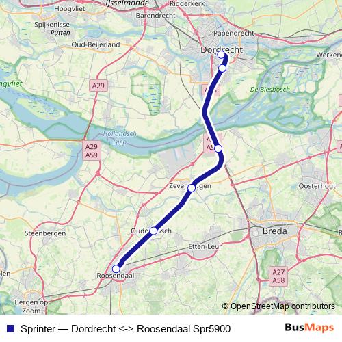 Sprinter rail Line Map