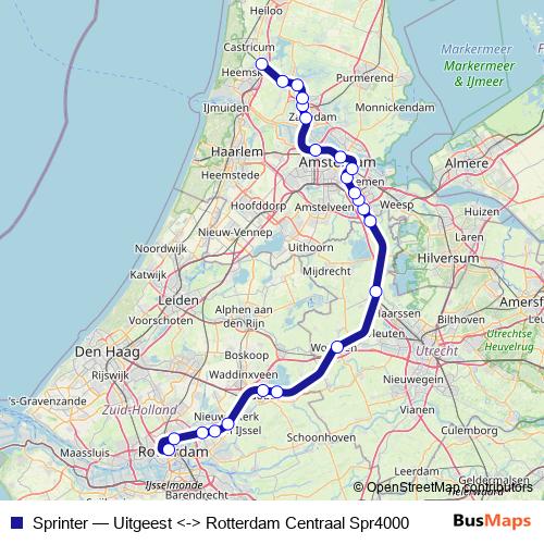 Sprinter rail Line Map