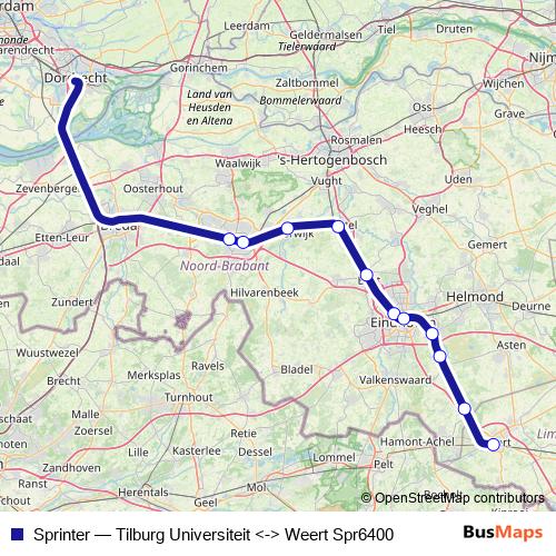 Sprinter rail Line Map