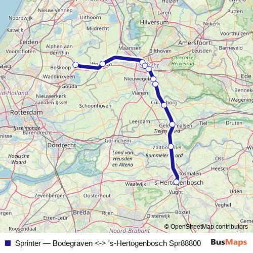 Sprinter rail Line Map