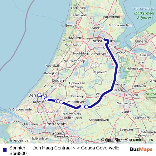 Sprinter rail Line Map