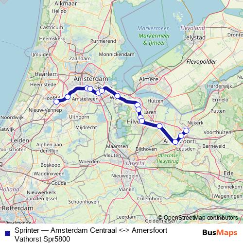 Sprinter rail Line Map