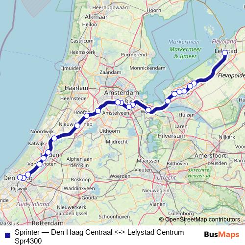 Sprinter rail Line Map