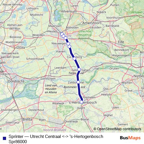 Sprinter rail Line Map