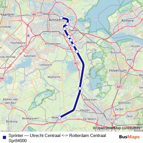 Sprinter rail Line Map
