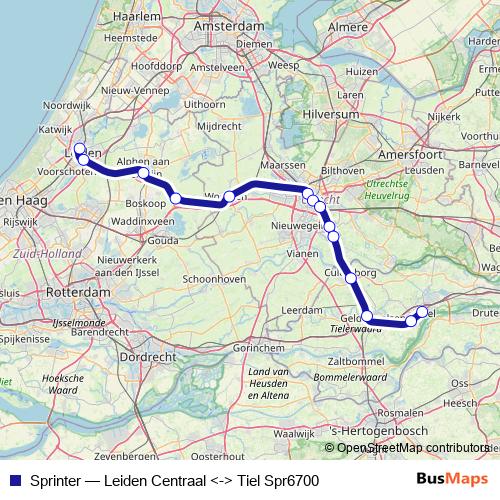 Sprinter rail Line Map