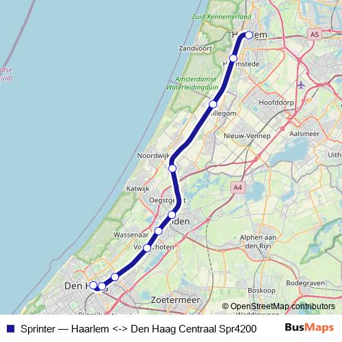 Sprinter rail Line Map