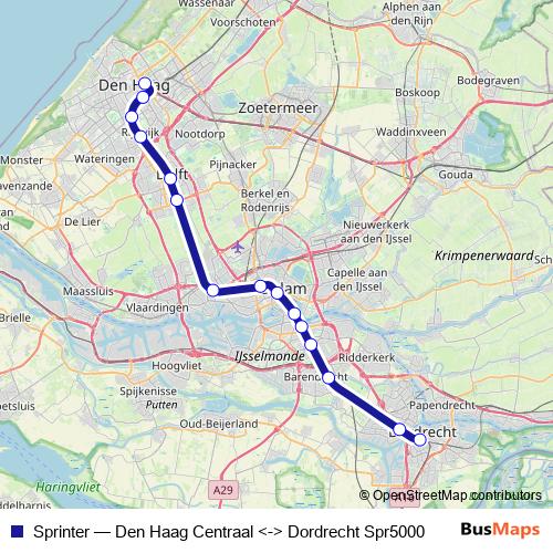 Sprinter rail Line Map