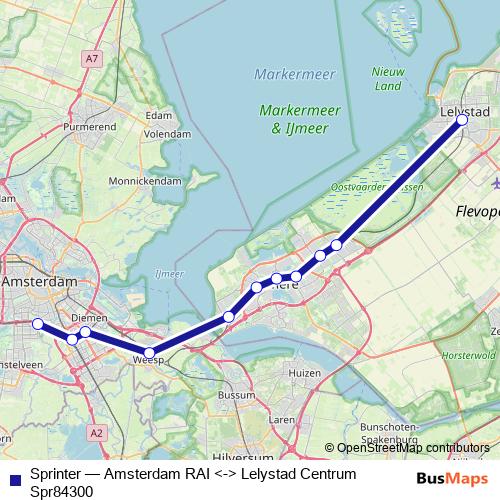 Sprinter rail Line Map