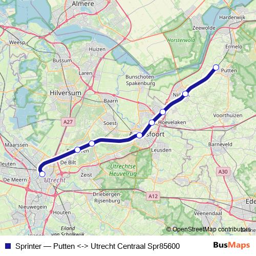 Sprinter rail Line Map
