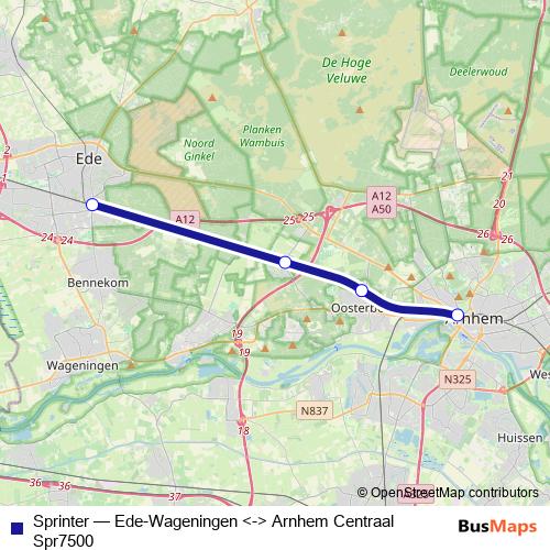 Sprinter rail Line Map
