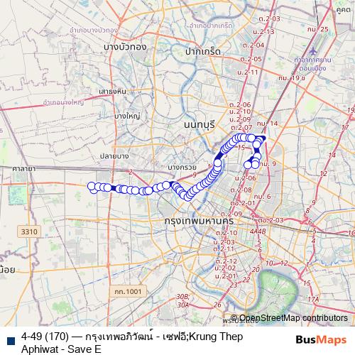 4-49 (170) bus Line Map