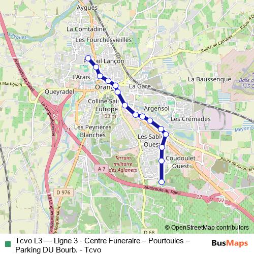 Tcvo L3 bus Line Map