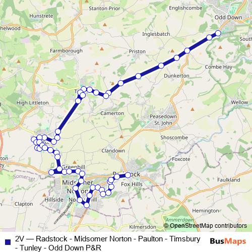 2V bus Line Map