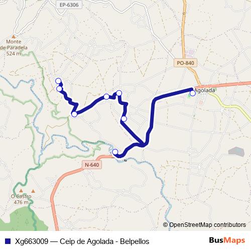Xg663009 bus Line Map