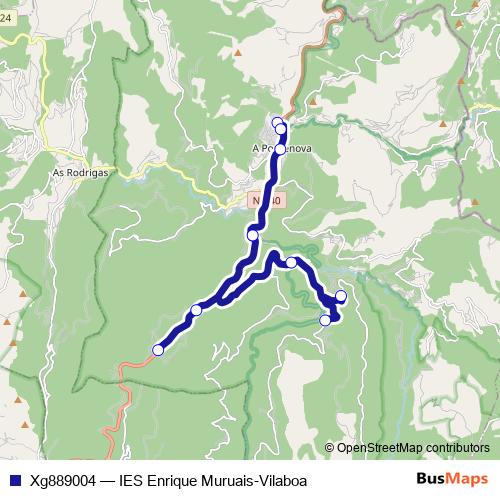 Xg889004 bus Line Map