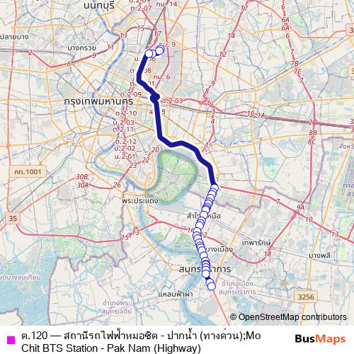 ต.120 bus Line Map