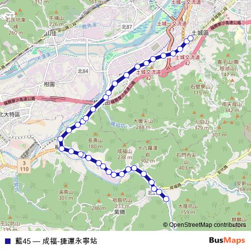 藍45 bus Line Map