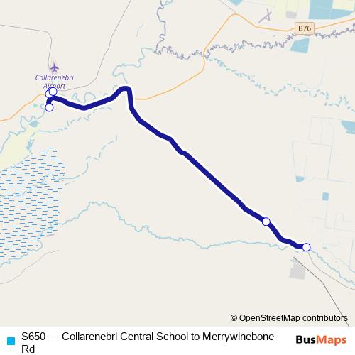 S650 bus Line Map