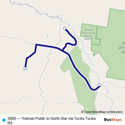 S650 bus Line Map