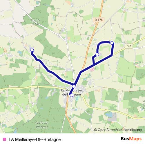 LA Meilleraye-DE-Bretagne bus Line Map