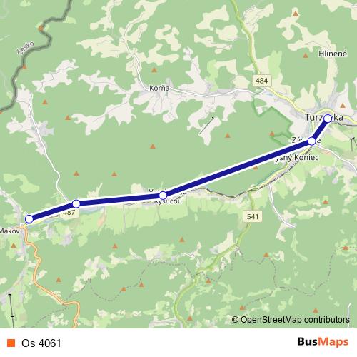 Os 4061 rail Line Map