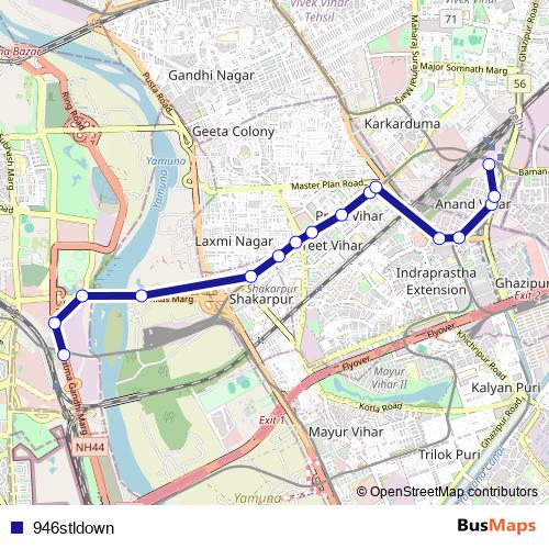 946stldown bus Line Map