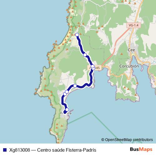 Xg813008 bus Line Map