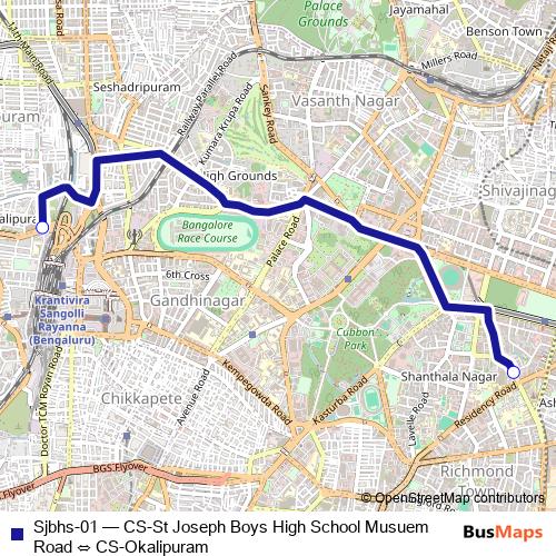 Sjbhs-01 bus Line Map