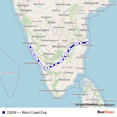 22638 rail Line Map