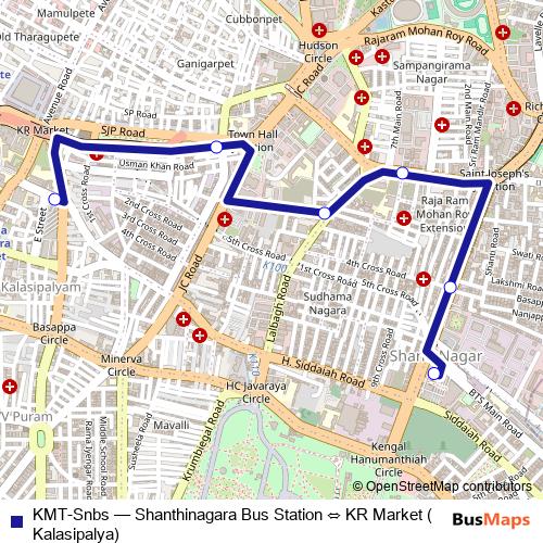 KMT-Snbs bus Line Map