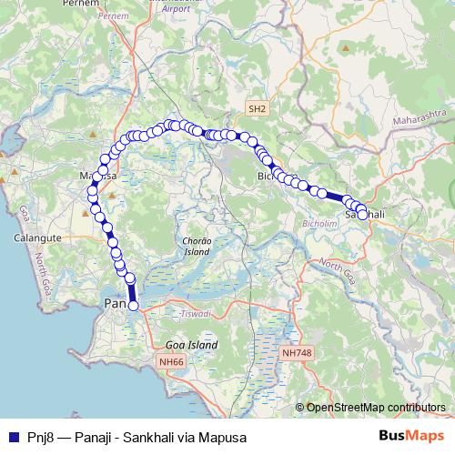 Pnj8 bus Line Map
