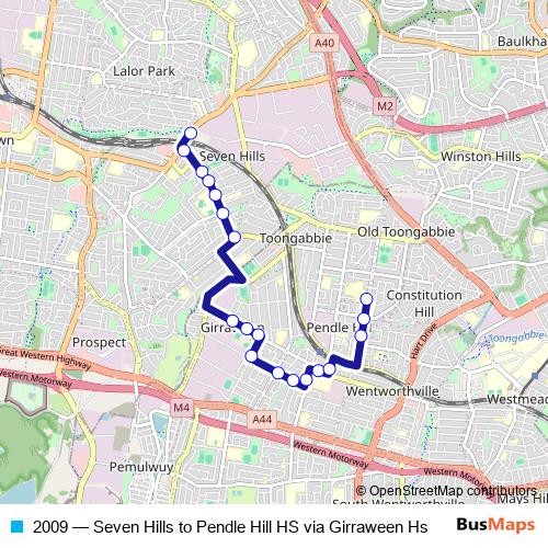 2009 bus Line Map