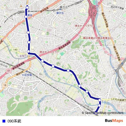 090계통 bus Line Map
